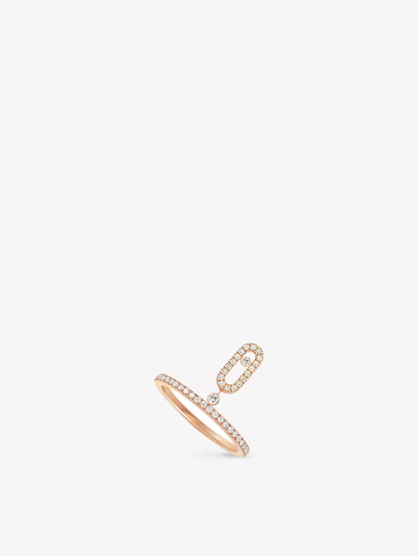 EKSKLUZYWNY | Pierścionek Dangling Ring Diamanté