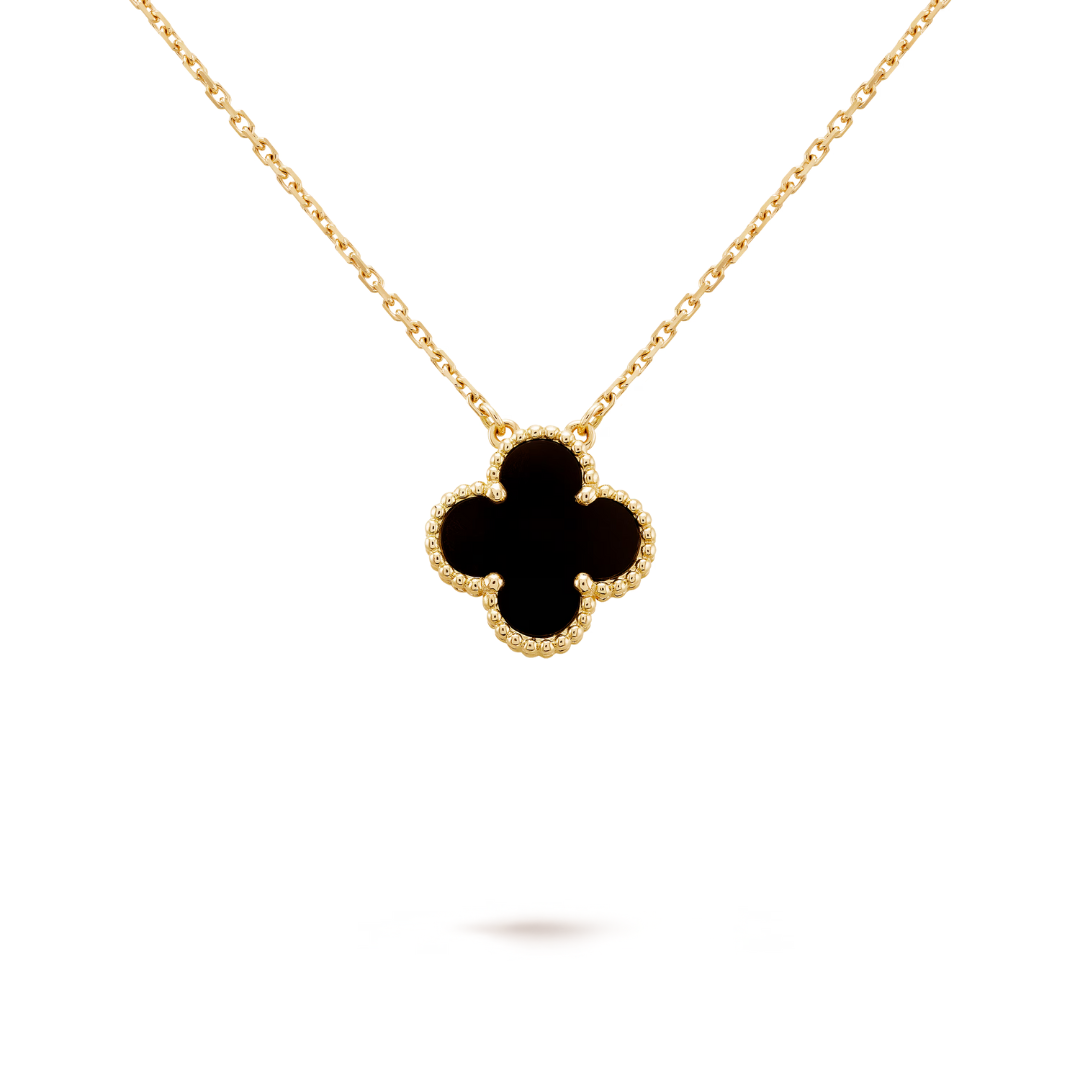 CLOVER | Czarny Naszyjnik