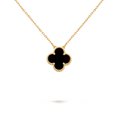 CLOVER | Czarny Naszyjnik