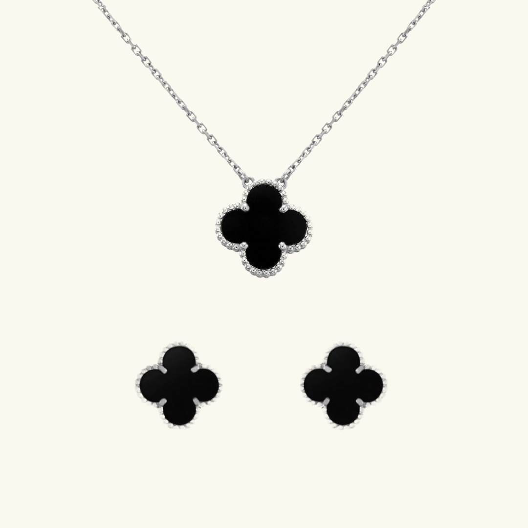 CLOVER | Srebrno-Czarny 2-Pak