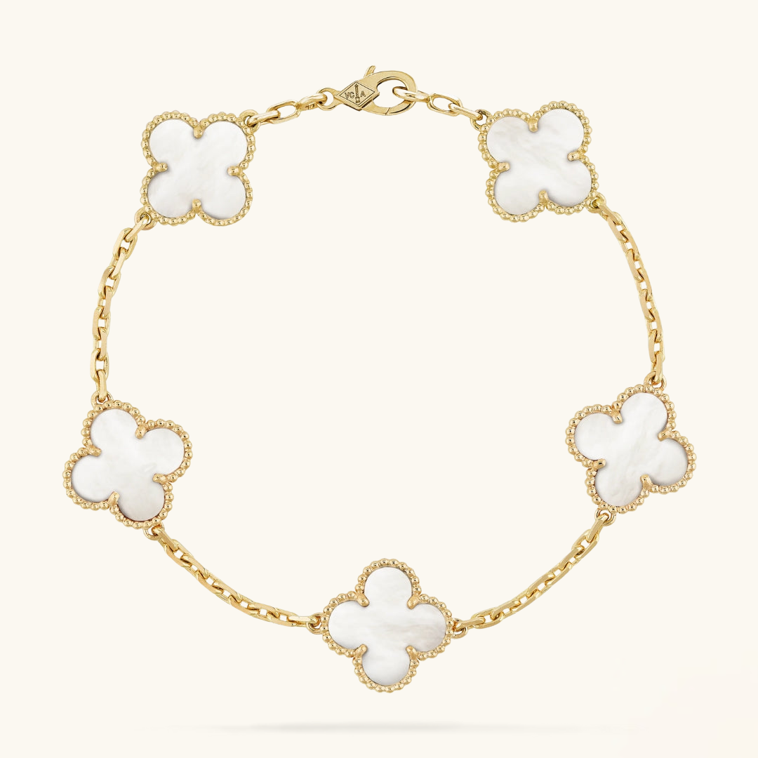 CLOVER | Biały Bransoletka