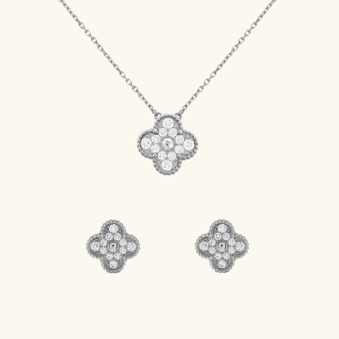 CLOVER | Srebrna Bransoletka Prestige 2-Zestaw