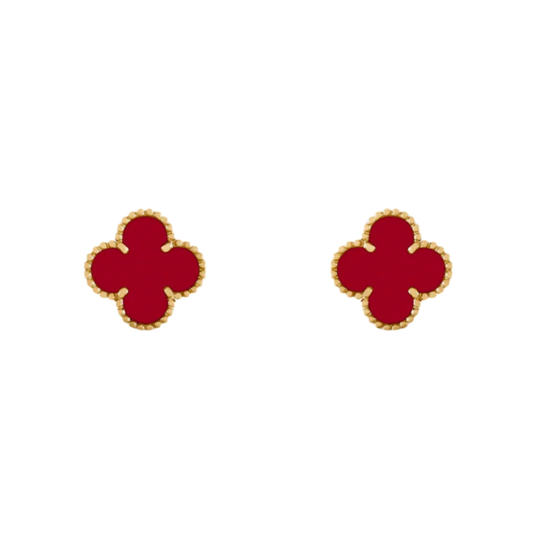 CLOVER | Czerwone Kolczyki
