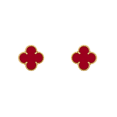 CLOVER | Czerwone Kolczyki
