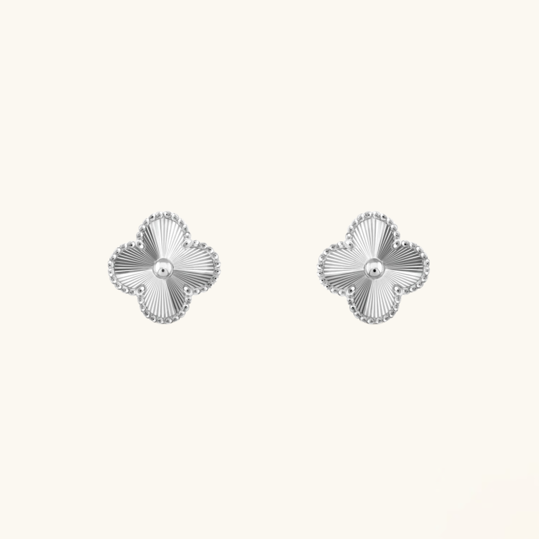 CLOVER | Srebrne Kolczyki