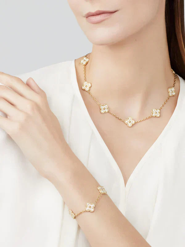 CLOVER | Złota Bransoletka Prestige