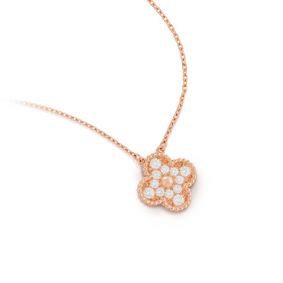 CLOVER | Różowy Naszyjnik Prestige