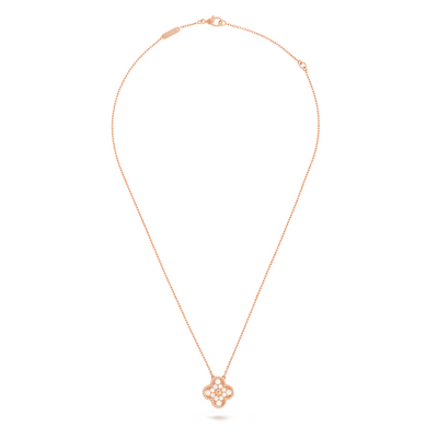 CLOVER | Różowy Naszyjnik Prestige