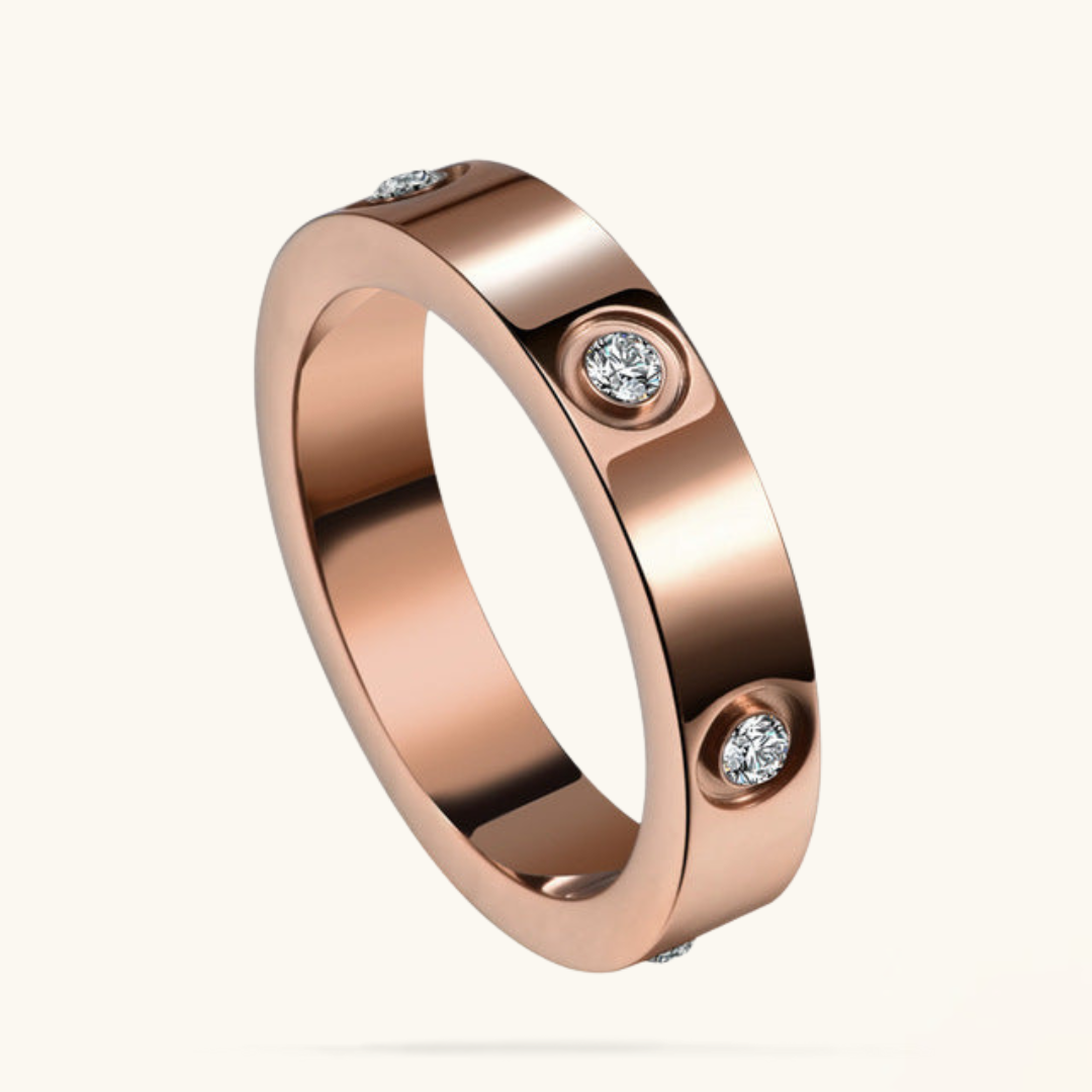 ETERNITY | Pierścionek w kolorze różowego złota Prestige