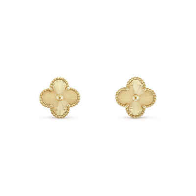 CLOVER | Złote Kolczyki