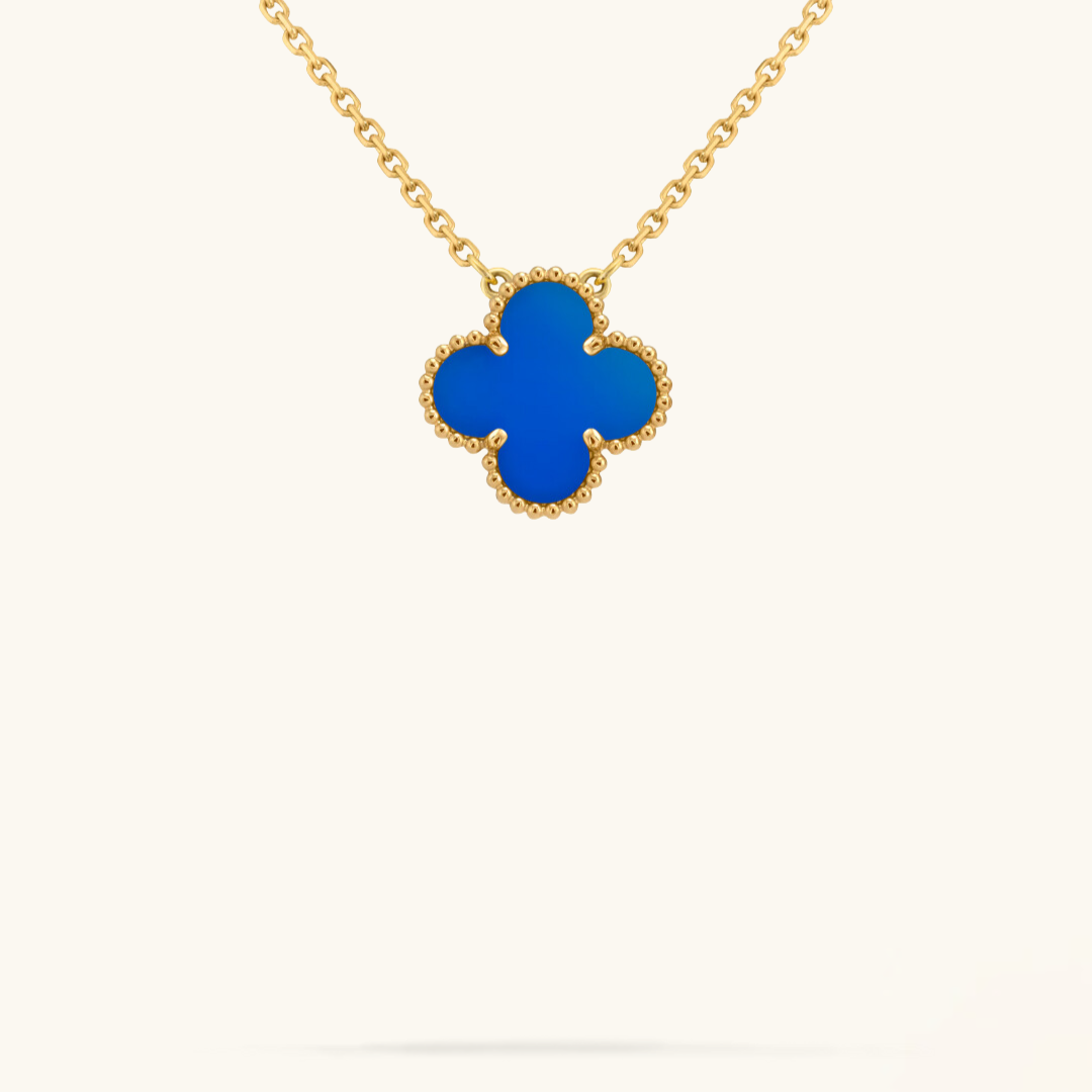 CLOVER | Niebieski Naszyjnik