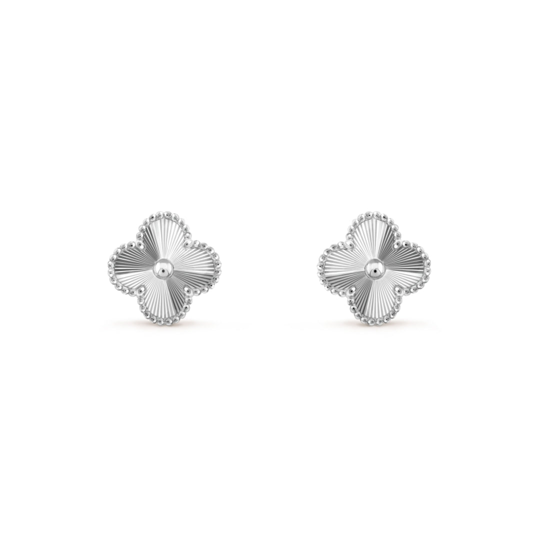 CLOVER | Srebrne Kolczyki