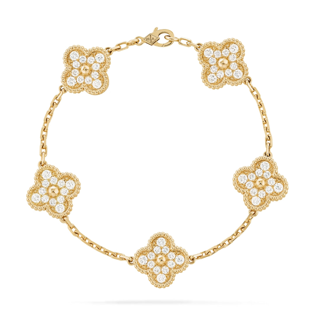 CLOVER | Złota Bransoletka Prestige