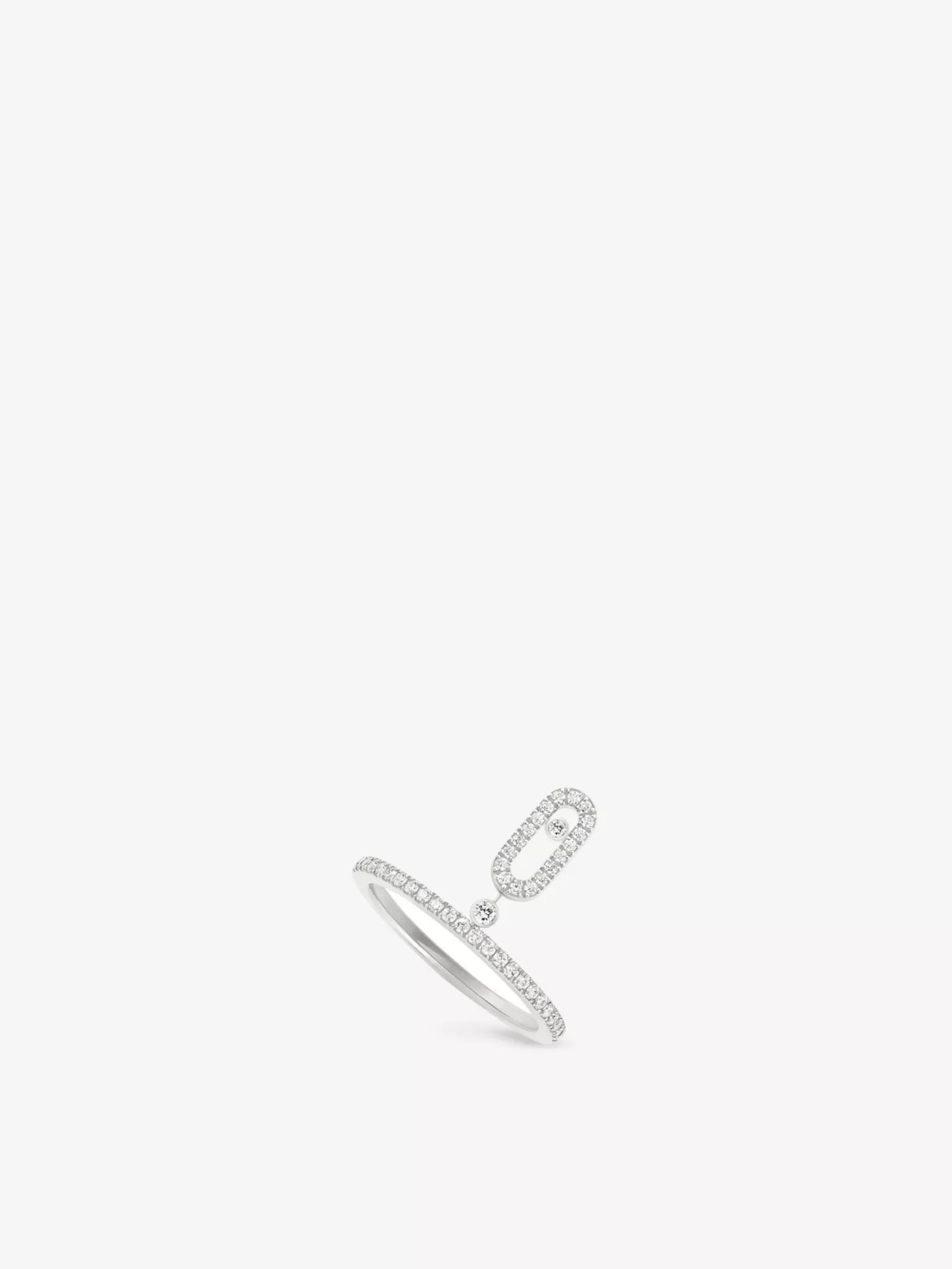 EKSKLUZYWNY | Pierścionek Dangling Ring Diamanté