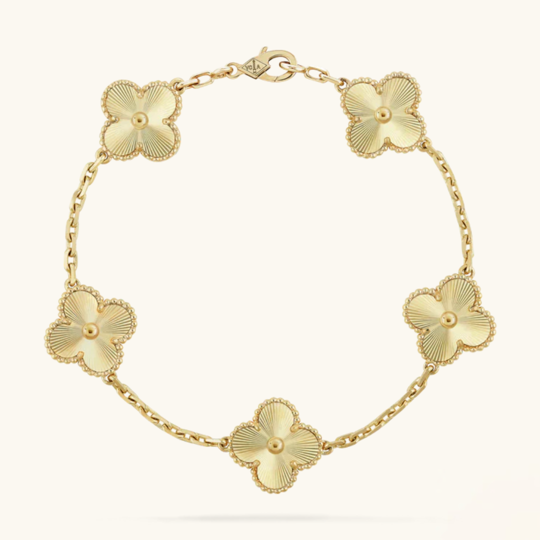 CLOVER | Złota Bransoletka
