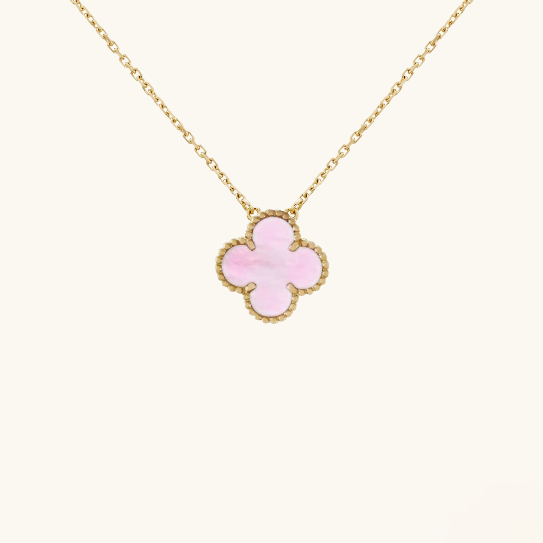 CLOVER | Różowy Naszyjnik