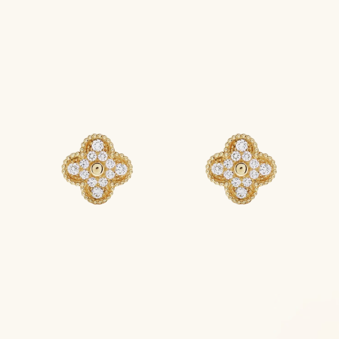 CLOVER | Złote Kolczyki Prestige