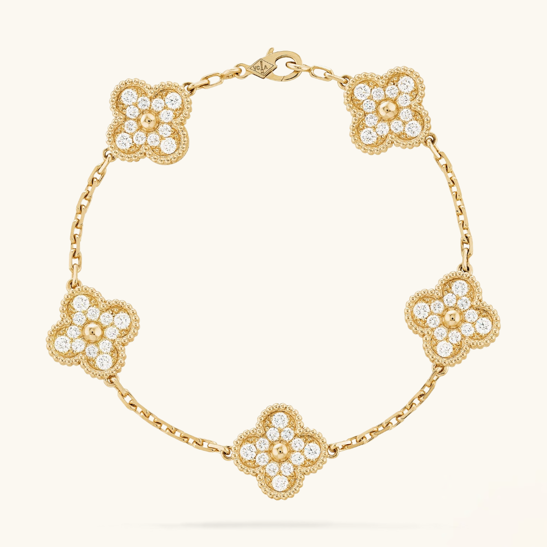 CLOVER | Złota Bransoletka Prestige