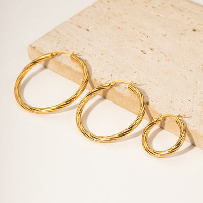 Kolczyki Zephy Hoop