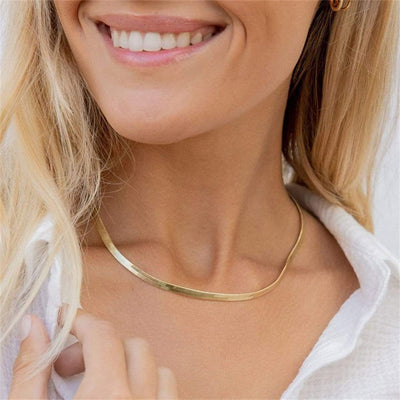 Naszyjnik Elizabeth Gold Herringbone