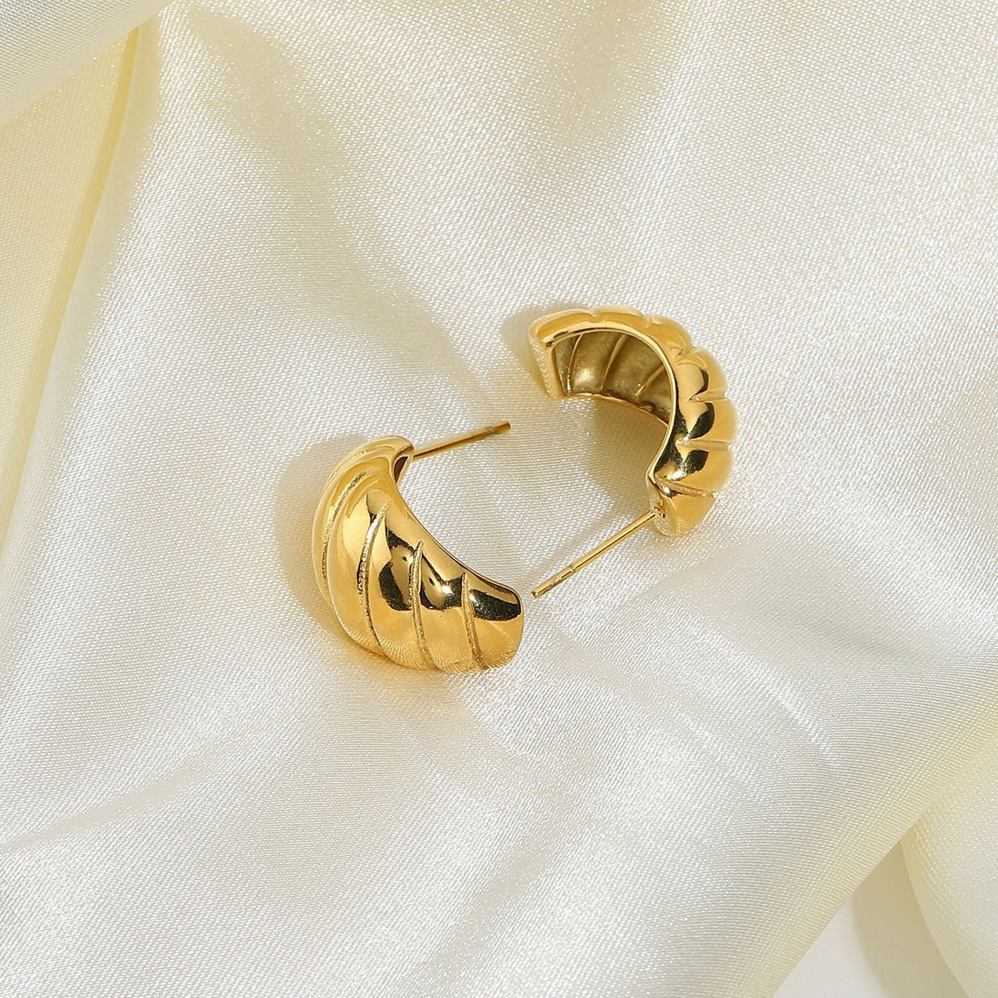 Kolczyki Lucina Gold Huggie