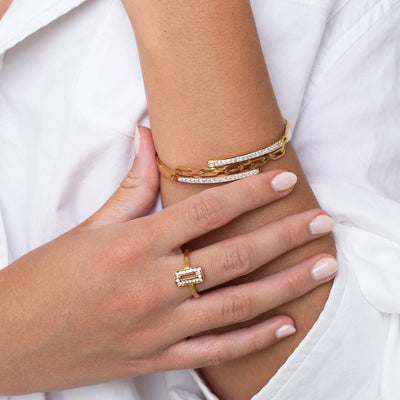 Bransoletka Margot Stone Bangle - Złota