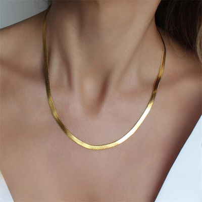 Naszyjnik Elizabeth Gold Herringbone