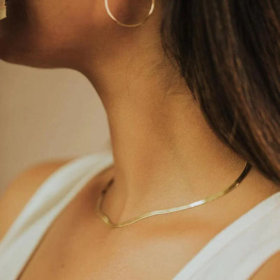 Naszyjnik Elizabeth Gold Herringbone