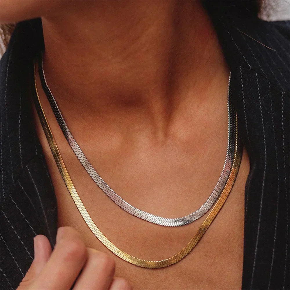 Naszyjnik Elizabeth Gold Herringbone
