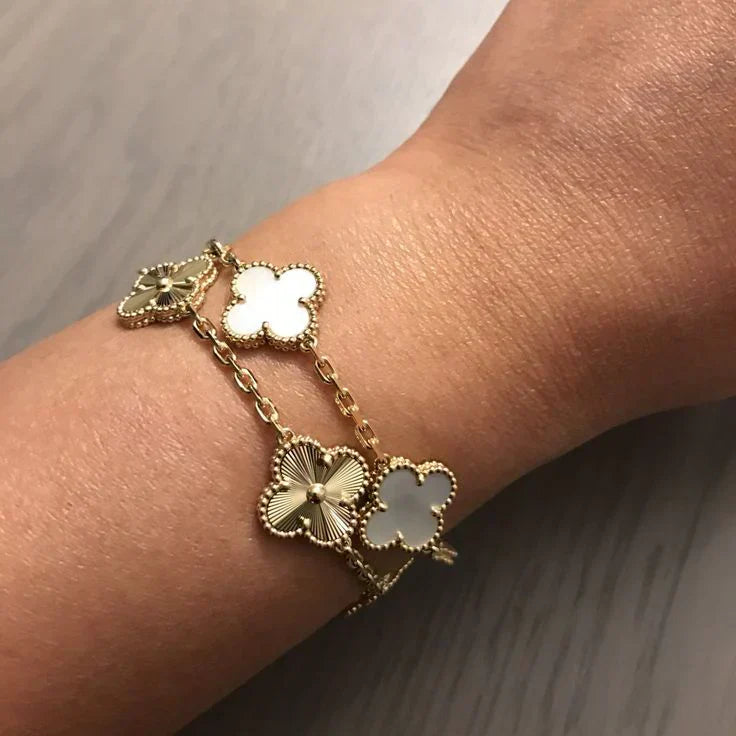 CLOVER | Biały Bransoletka