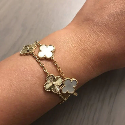 CLOVER | Biały Bransoletka